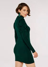Ruch Shoulder Mini Dress, Green, large