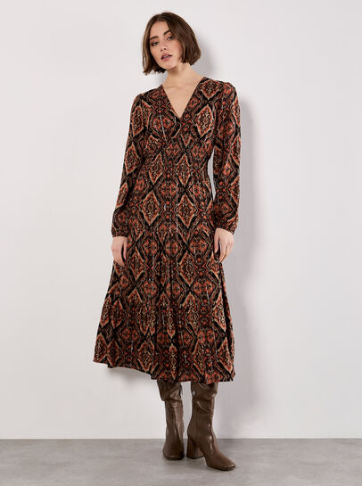 Smock Waist Tiered Dress