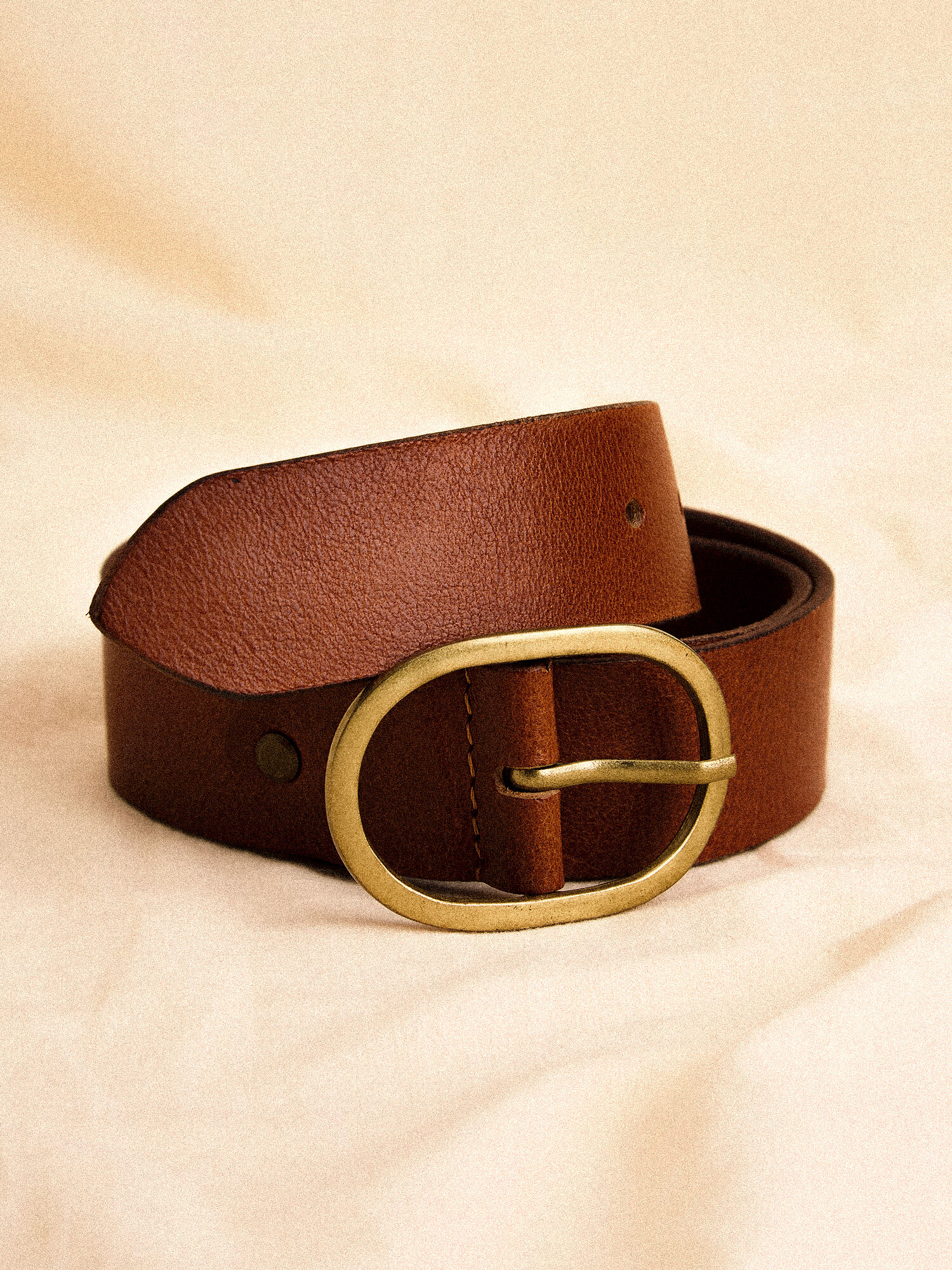 Ceinture marron boucle dorée deals