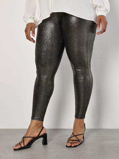 Curve Metallic Shimmer Leggings