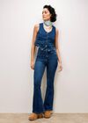 Lola Dark Wash Flare Jeans, Blue, large