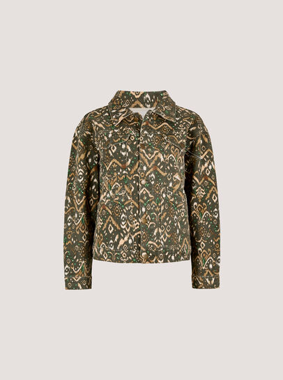 Ikat Denim Jacket