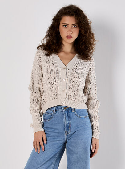 Crochet Cable Cardigan