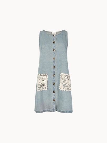 Denim Shift Mini Dress
