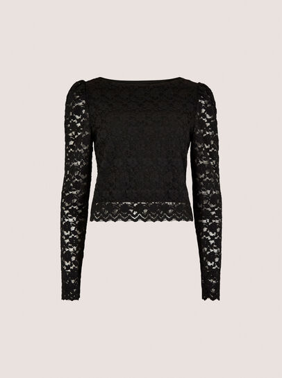 Floral Leaf Lace Top