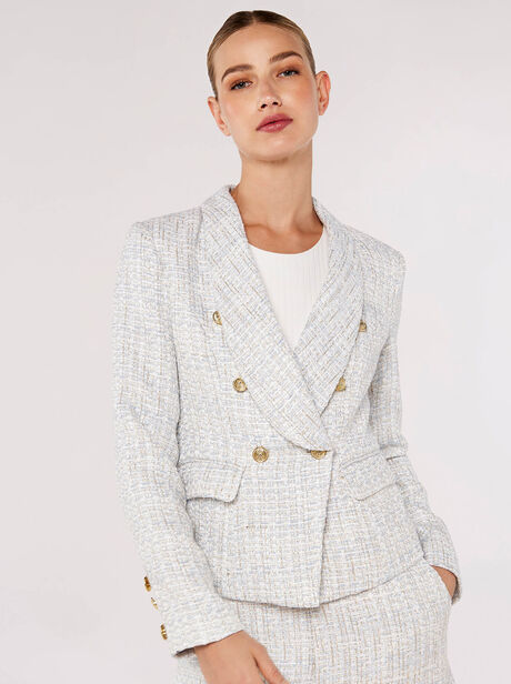 Tweed Cropped Blazer
