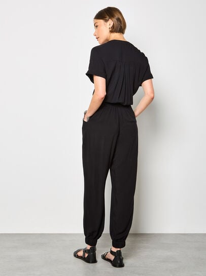 Soft Woven Utility Jumpsuit