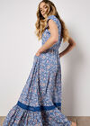 Ditsy Floral Maxi Dress, Blue, large
