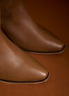 Tall Leather Cowboy Boots, Brown, large