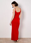 Ribbed Jersey Maxi Dress, Red, large