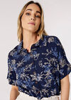 Seashell Resort Shirt, Navy, large