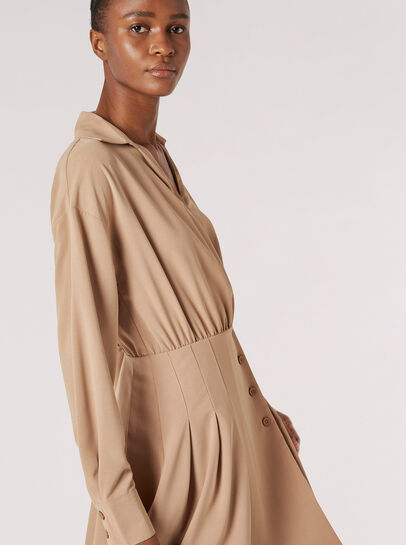 Wrap Shirt Mini Dress