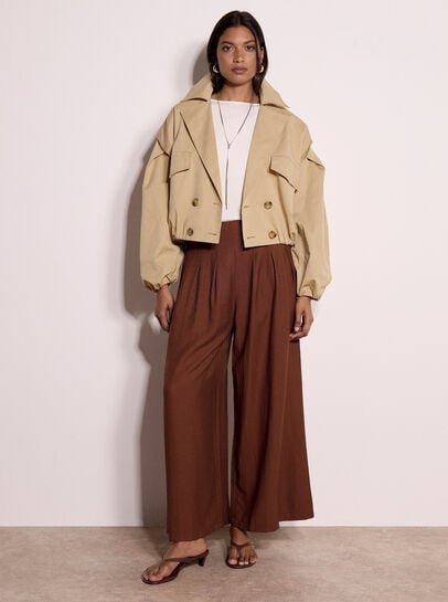Cropped Trench Coat