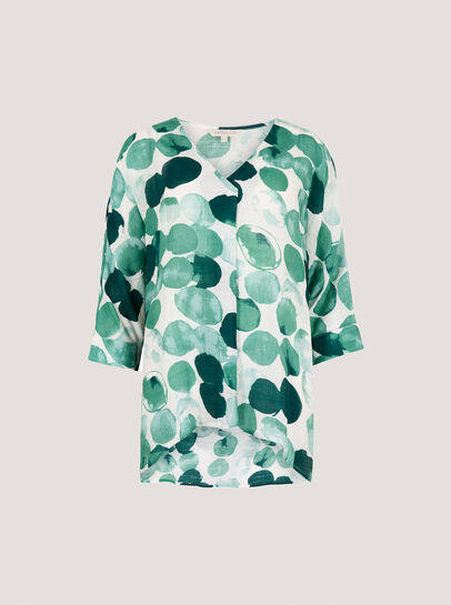 Abstract Paint Print Top