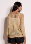 Gold Shimmer Lightweight Jumper, Gold, large