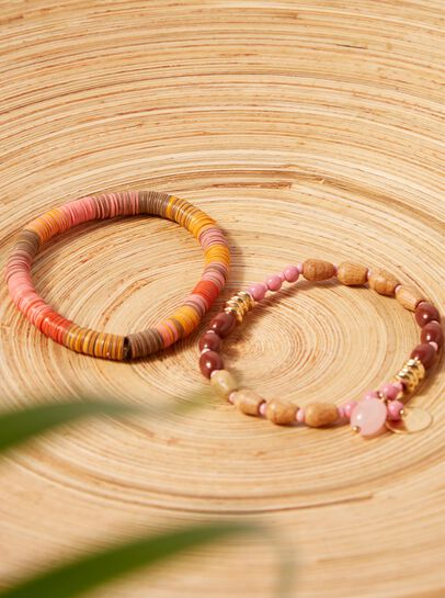 Chip and Wood Bracelet