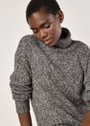Chunky Knit Jumper Mini Dress, Dark Grey - Charcoal, large