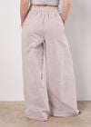Stripe Wide Leg Trousers, Stone, large