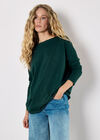 Pure Cotton Oversized Top, Green, large