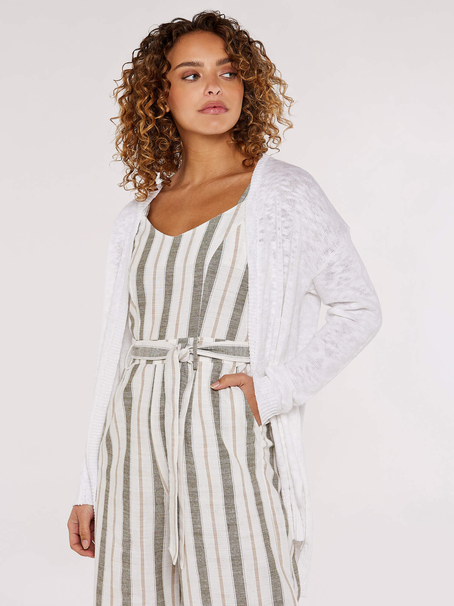 Slub cardigan cheap