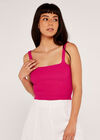 Knitted Cami Co-Ord, Fuchsia, large