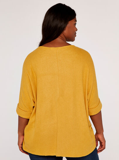Curve Waffle Knit Top