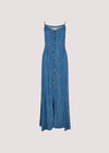 Textured Cami Maxi Dress, Blue, large