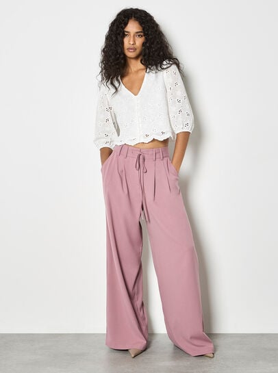 Daisy Broderie Anglaise Button Top