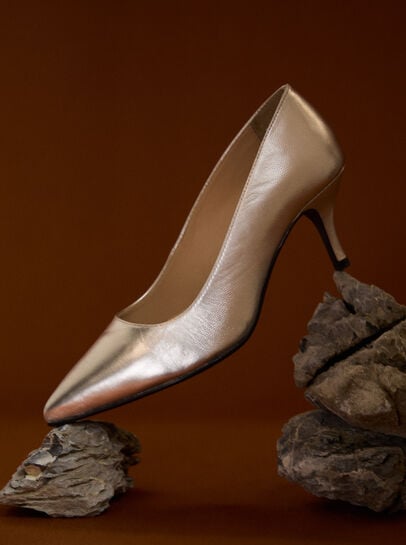 Leather Stiletto Heel Shoes