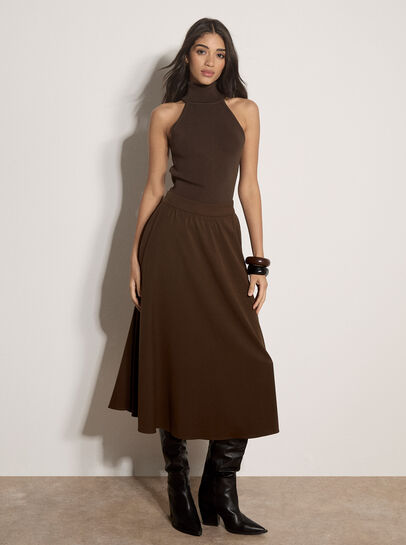 Roll Neck Knitted Tank Top