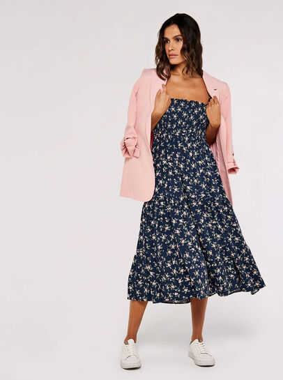 Orchid Smock Midi Dress