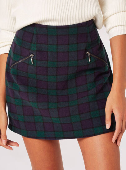 Plaid Mini Skirt