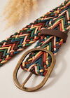 Multicoloured Braided Belt, Assorted, large