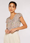 Watercolour Tulip Sleeve Top, Mint, large