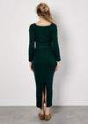 Cable Knit Cropped Jumper, Green, large