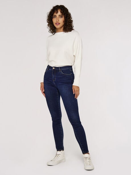 Jean skinny taille mi-haute