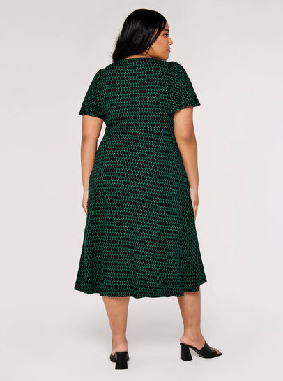 Curve Wrap Midi Dress