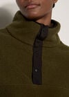 Soft Borg Fleece Jumper, Green, large