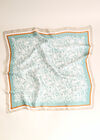 Blue Paisley Satin Head Scarf, Blue, large