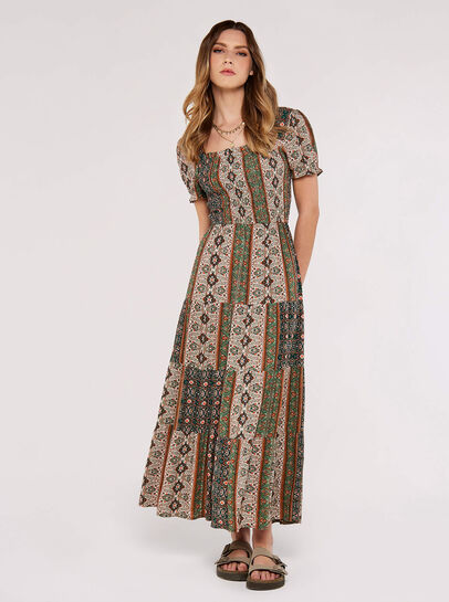 Sarasa Smocked Maxi Dress