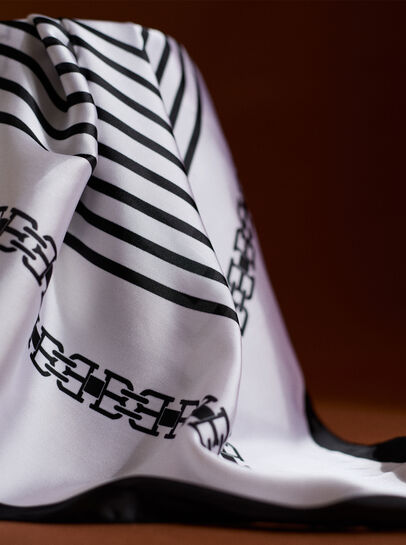 Printed Satin Scarf