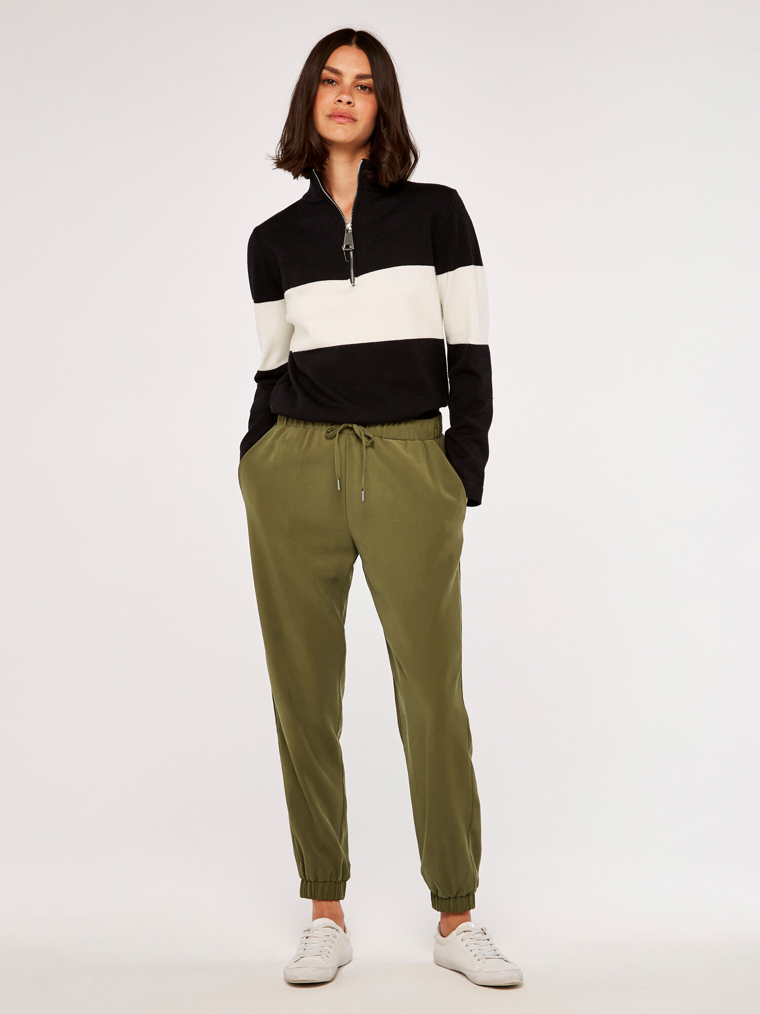 Tencel Joggers Apricot Clothing