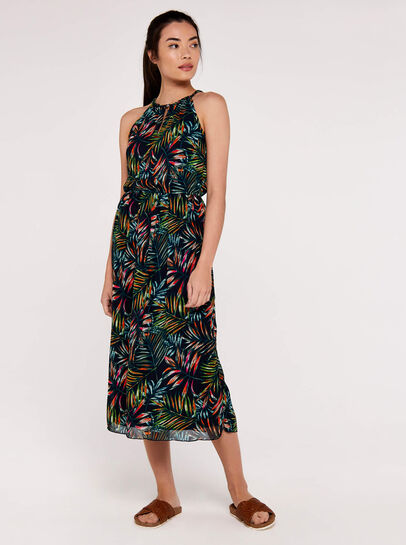 Palm Rope Neck Dress