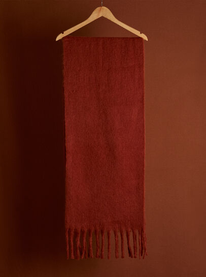 Soft Boucle Knit Scarf