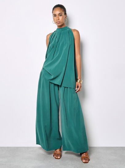 Soft Pleat Tunic Top