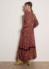 Paisley Floral Maxi Dress, Burgundy, large