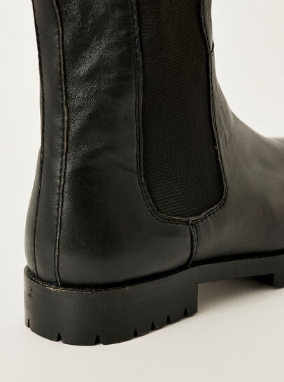 Black Knee High Platform Boots