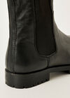 Black Knee High Platform Boots, Black, large