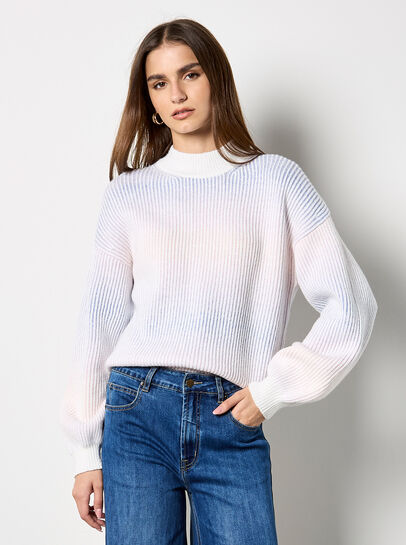 Pastel Ombre Rib Knit Jumper