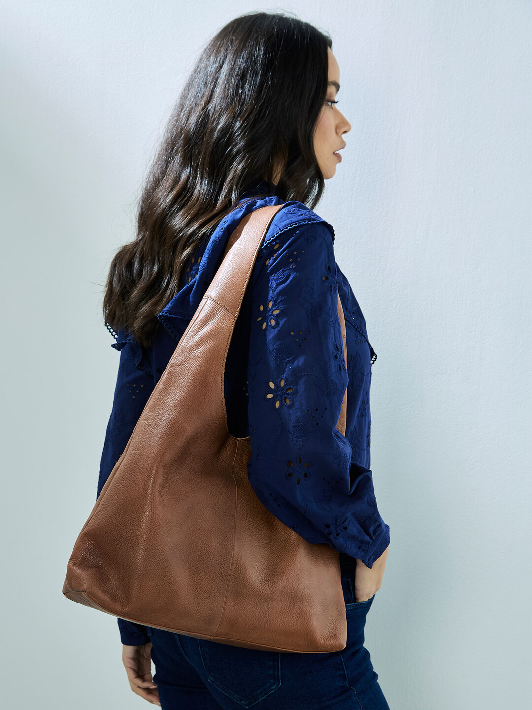 Leather Shopper Bag